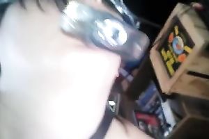 Masked servitude whore desires her wet crack toyed all the time