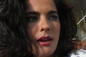 Alluring beauty with consummate shapes masturbates and groans with pleasure