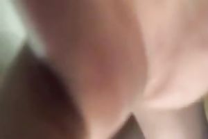 Stunning livecam solo clip with non-professional dark brown bombshell