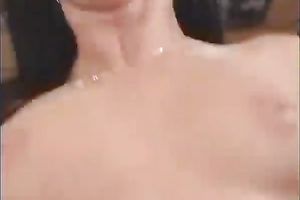 Hot brunette hair hottie needs to engulf ramrod and fuck to relax