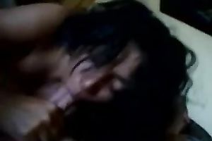 My curly-haired slutwife admires me with her oral skills