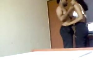 Dissolute Indian college wife with large ass is going to fuck her guy