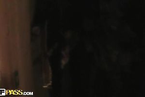 Homemade video with a pair of teenies making out in a cottage