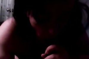 My frisky girlfriend loves to engulf my jock in front of the camera