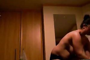 This is my chubby and breasty piece of pleasure on hidden webcam movie scene