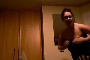 This is my chubby and breasty piece of pleasure on hidden webcam movie scene