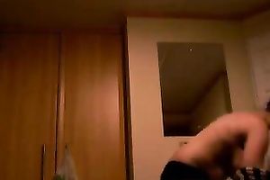 This is my chubby and breasty piece of pleasure on hidden webcam movie scene