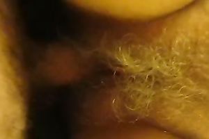 Fingering and fucking my elderly fuckbuddy's hirsute wet crack