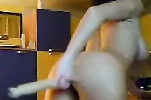 I love using my suction cup sex-toy in front of my cam