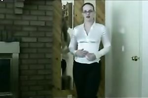 My pale skin a-hole at the end of my hot striptease on livecam