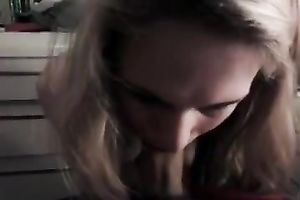 Mind-blowing POV episode with a golden-haired playgirl working on a weenie