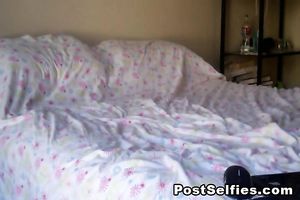 Charming Blonde Webcam Girl Strips And Masturbates