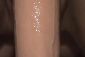 Riding a biggest sex-toy to tease some chaps on the internet