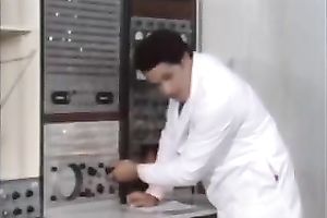 Horny and immodest brunette hair slut rides large dark ramrod