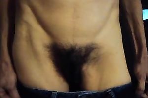 MILF BBC slut shows off her bushy twat