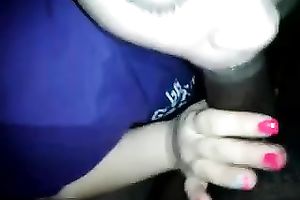 Cock hungry white wench licks my dark pole and balls