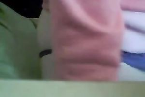 Slim teen shows what her charming pink muff looks like