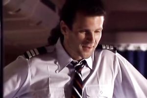 Pilot bangs hawt and hot flight attendant on the plane