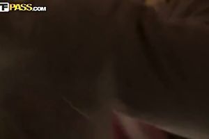 Awesome dilettante hottie fingers her fur pie in public baths