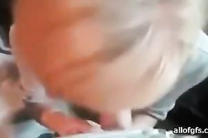 British golden-haired acquires a load on her face by her boyfriend