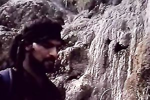 Raunchy fellow copulates face and cunt of one salacious dark brown