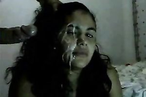 Filthy teen playgirl got damn chunky butt facial ejaculation