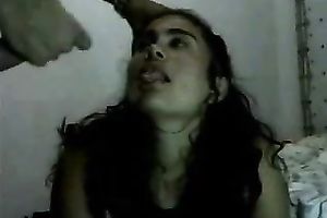 Filthy teen playgirl got damn chunky butt facial ejaculation