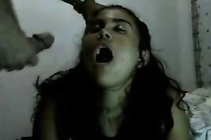 Filthy teen playgirl got damn chunky butt facial ejaculation