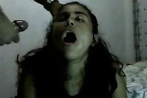 Filthy teen playgirl got damn chunky butt facial ejaculation