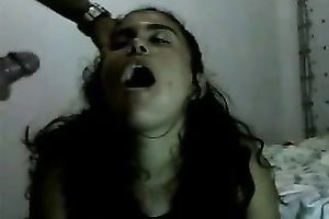 Filthy teen playgirl got damn chunky butt facial ejaculation