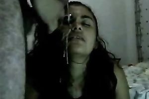 Filthy teen playgirl got damn chunky butt facial ejaculation