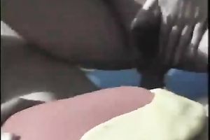 Got her taut and freshly shaved booty hole permeated hard