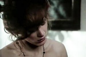 Sexy and excited dark brown sucks on a large shlong and receives hammered from behind