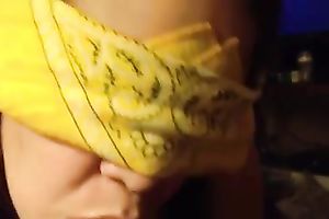 Blindfolded playgirl enjoys engulfing my BBC in homemade episode