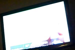 Adorable girlfriend watches pron while i play with her tight holes