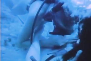 The underwater oral stimulation and rod riding of a freaky bitch