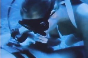 The underwater oral stimulation and rod riding of a freaky bitch