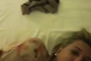 Petite blond girlfriend is plan to acquire a large load of cum on her face