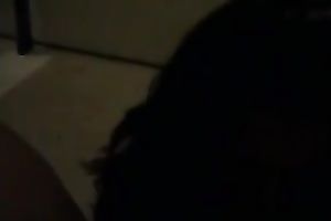 Raunchy nympho with jet black hair is sucking my BBC like mad