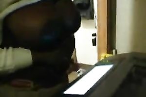 My hawt dark girlfriend with massive natural mambos having pleasure