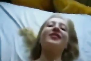 Skinny blonde college Married slut enjoys riding my stone hard 10-Pounder