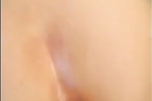 See my enchanting brunette hair GF masturbating with monster vibrator