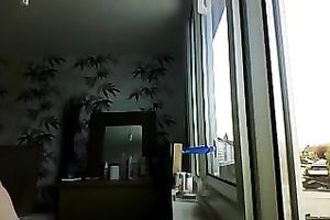 Bubble a-hole GF with large tits masturbates for me on livecam