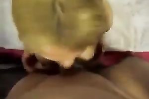 Super nasty blonde slut sucks my prick until this babe receives a facial