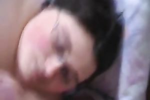 Four eyed obese whore knows how to give a great blowjob