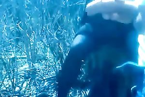 A GF rubs my dong in a park and shows her large love bubbles to me