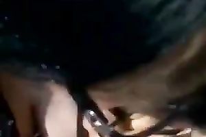 A GF rubs my dong in a park and shows her large love bubbles to me