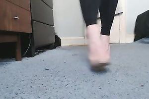 My unbelievably sexually excited horny white wife can't live without showing off her hot feet