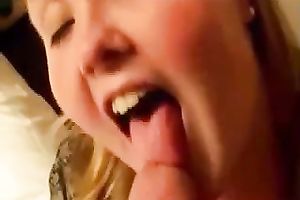 Submissive and cute hawt girl with glamorous eyes eats my shlong