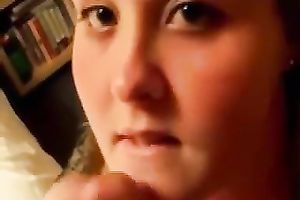 Submissive and cute hawt girl with glamorous eyes eats my shlong